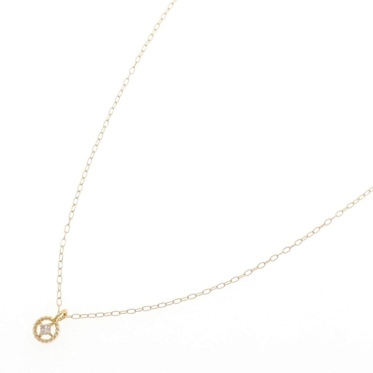 K18YG ダイヤモンド ネックレス 0.02CT