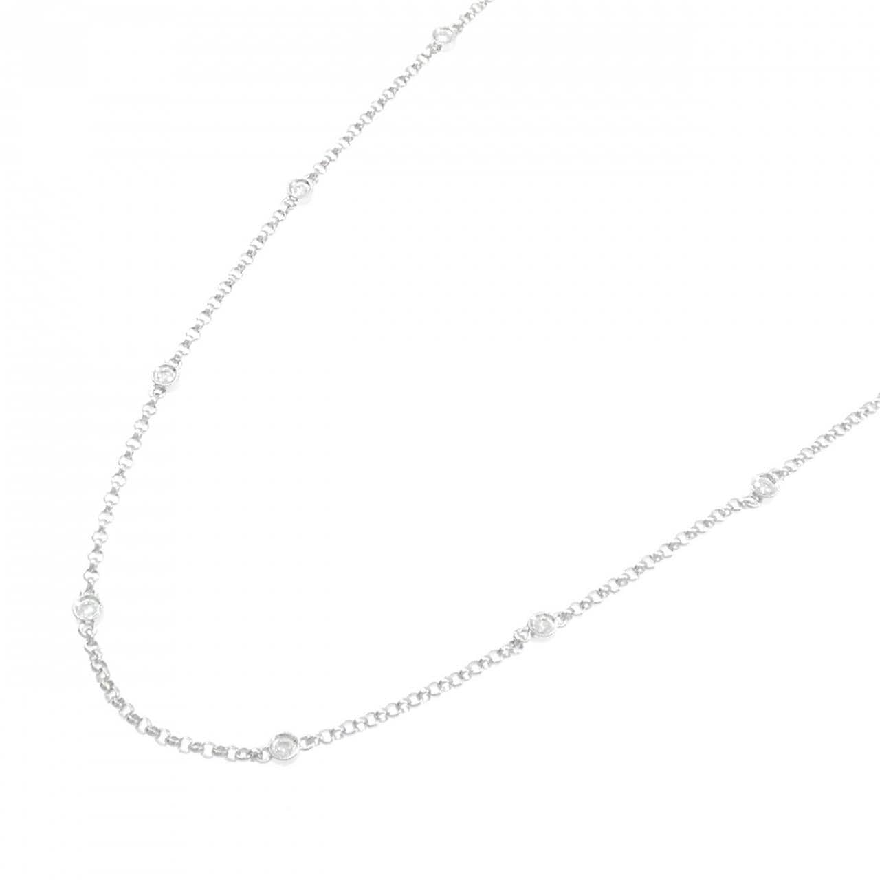 750WG ダイヤモンド ネックレス 0.20CT