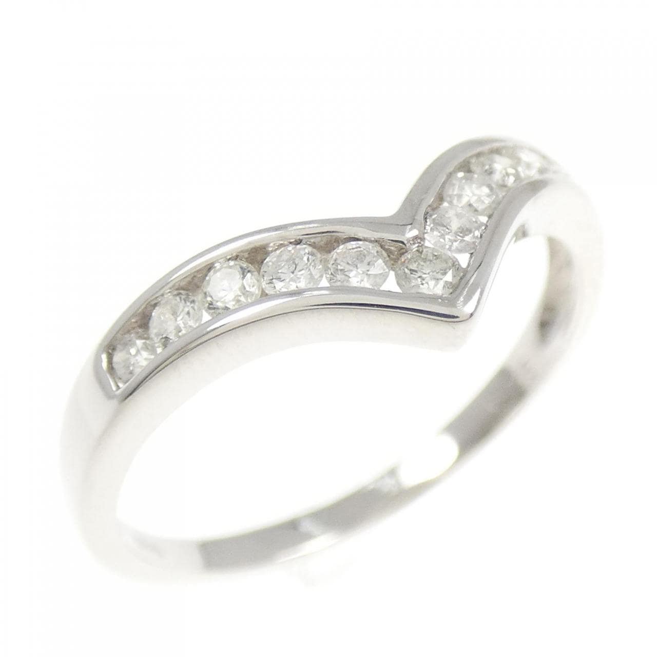 K18WG ダイヤモンド リング 0.25CT