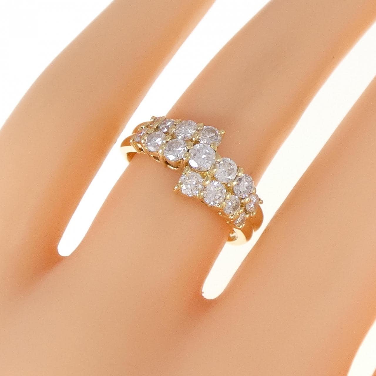 K18YG ダイヤモンド リング 1.03CT