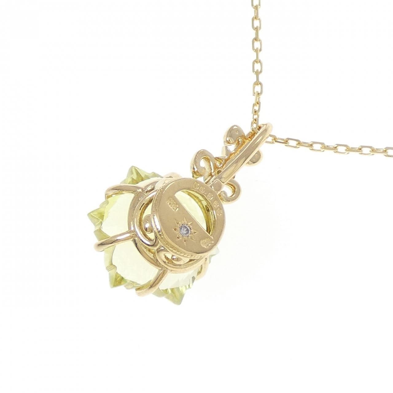 K18YG カラーストーン ネックレス