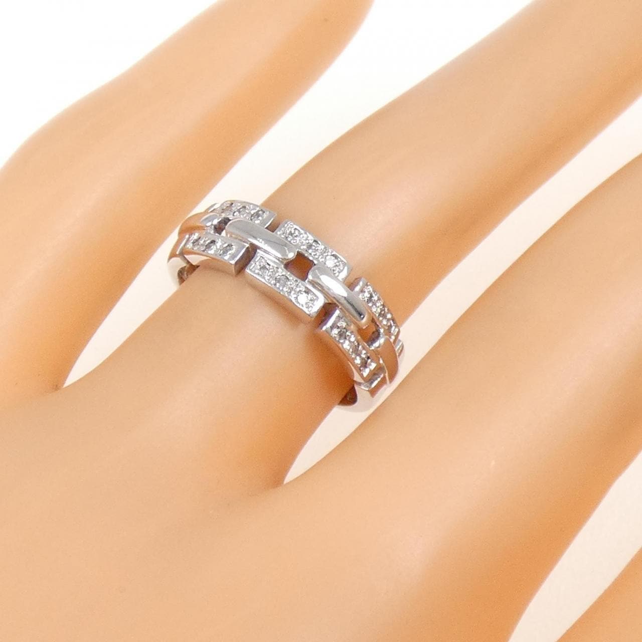 K10WG ダイヤモンド リング 0.11CT