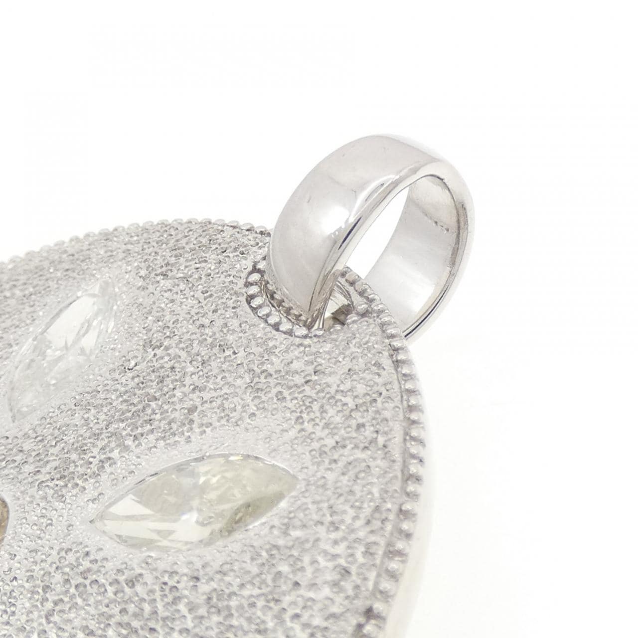 K18WG ダイヤモンド ペンダント 7.36CT