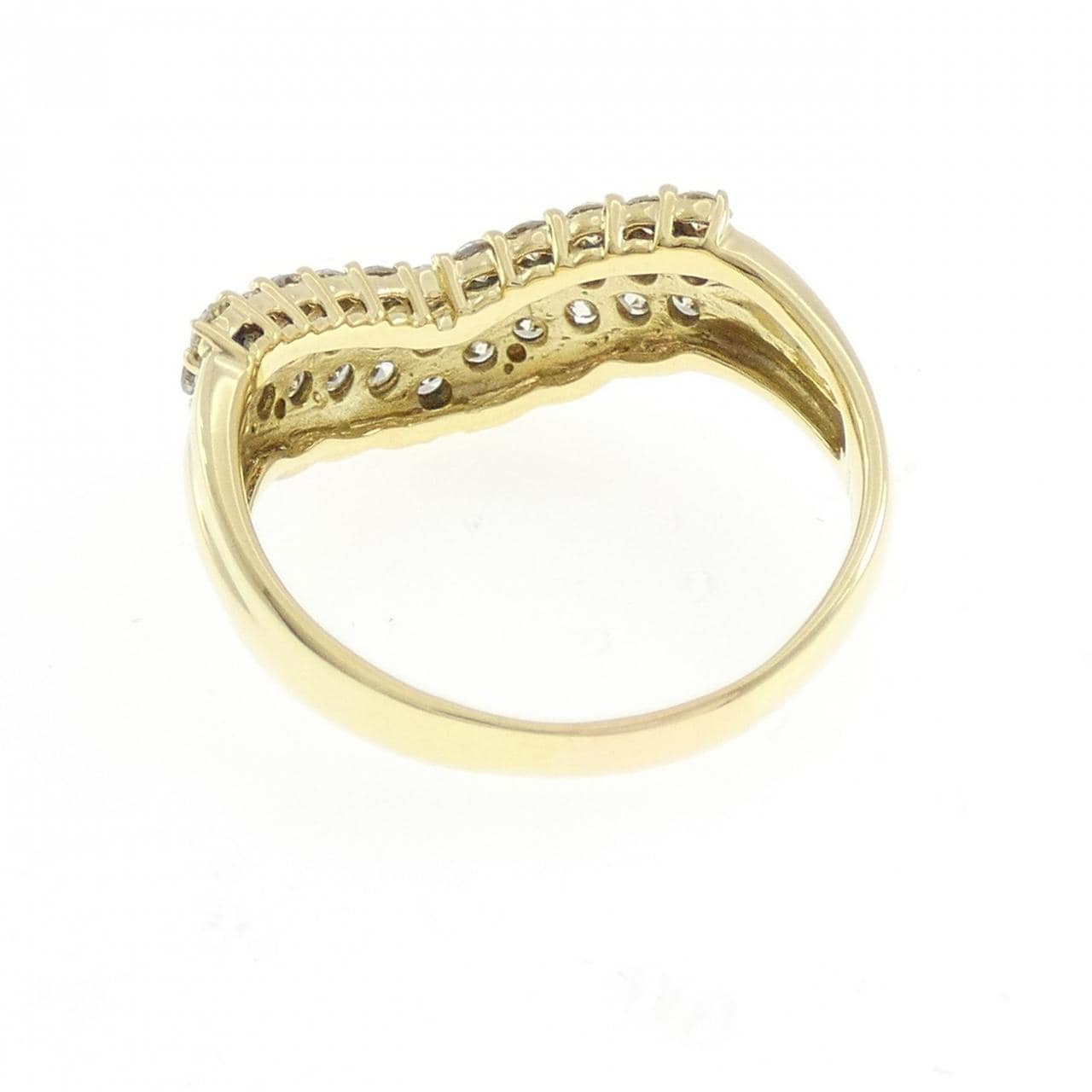 K18YG パヴェ ダイヤモンド リング 1.00CT