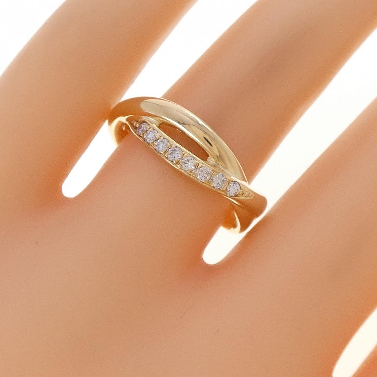 K18YG ダイヤモンド リング 0.16CT
