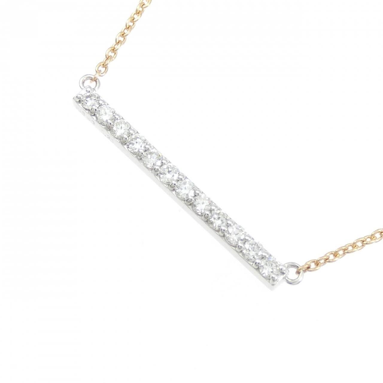 K18PG/K18WG ダイヤモンド ネックレス 0.20CT