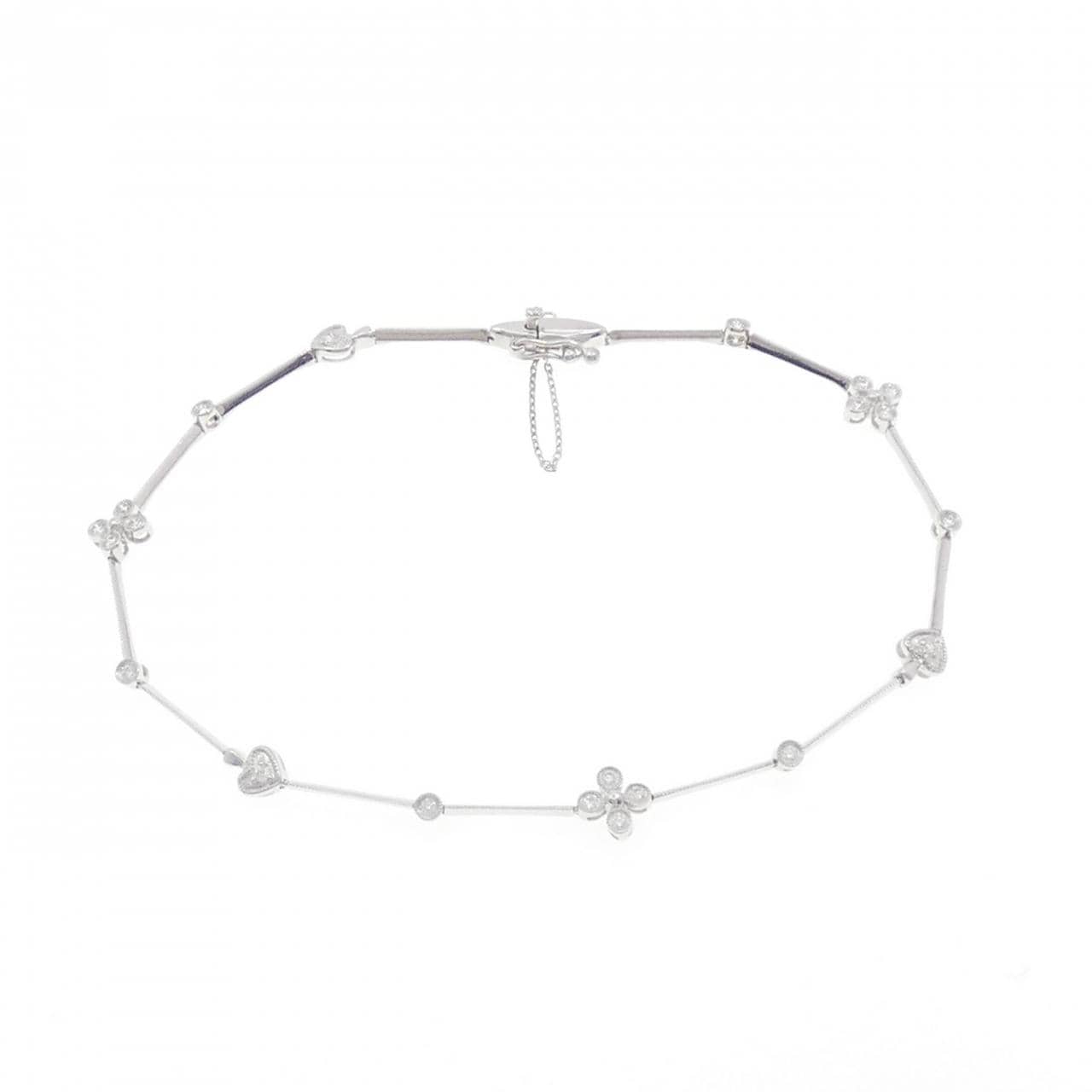 750WG 花心钻石手链 0.20CT