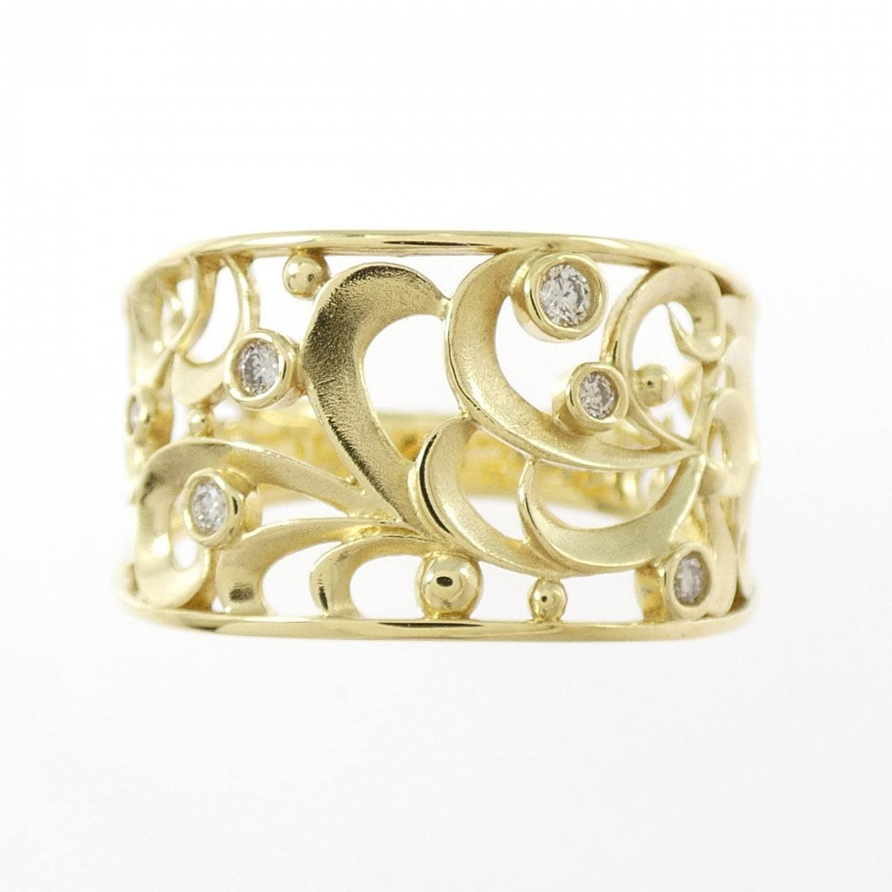 K18YG ダイヤモンド リング 0.07CT