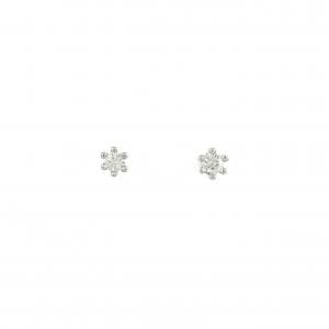 PT900 ソリティア ダイヤモンド ピアス 0.04CT