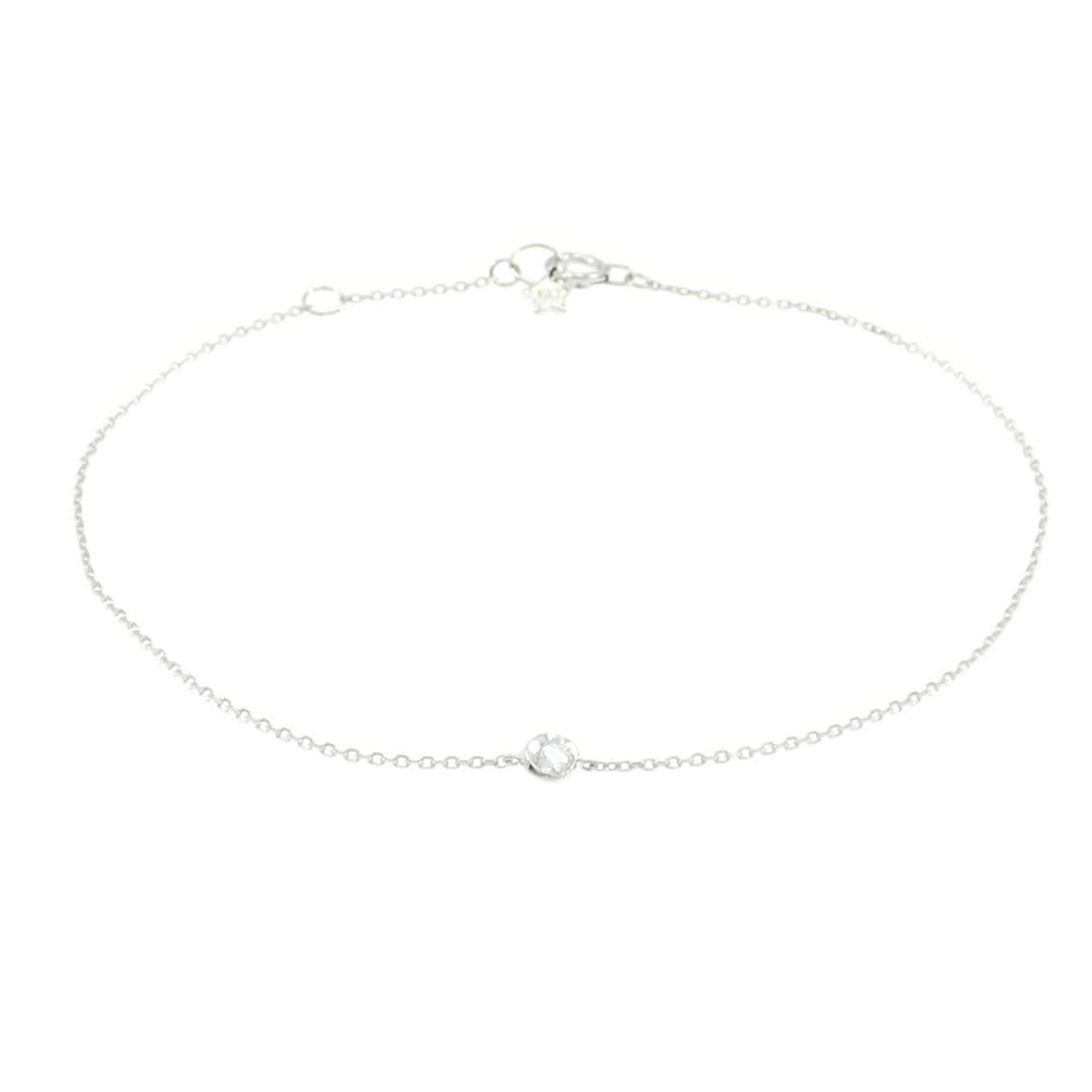 STAR JEWELRY月亮鑲嵌手鍊 0.03CT