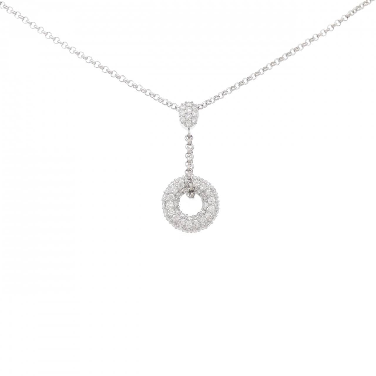 PT パヴェ ダイヤモンド ネックレス 0.65CT
