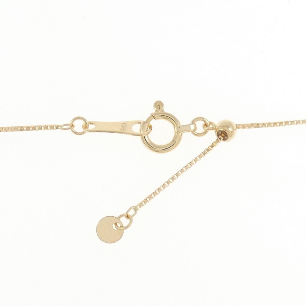 K18YG ローズ ダイヤモンド ネックレス 0.02CT