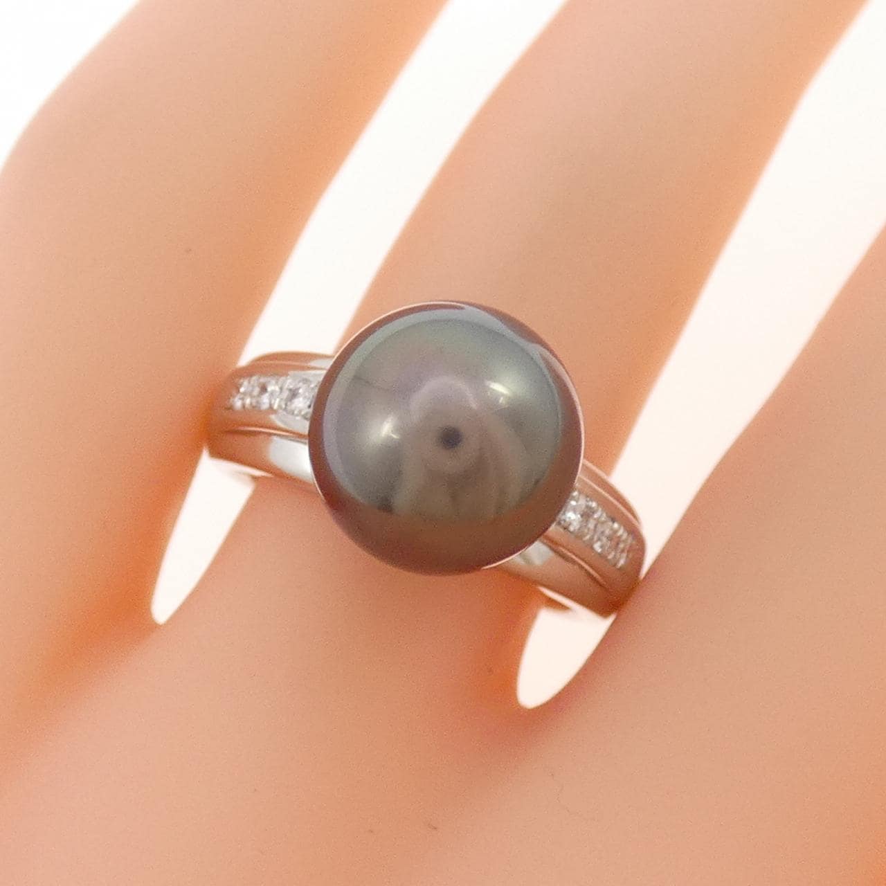 タサキ 黒蝶パール リング 10.6mm