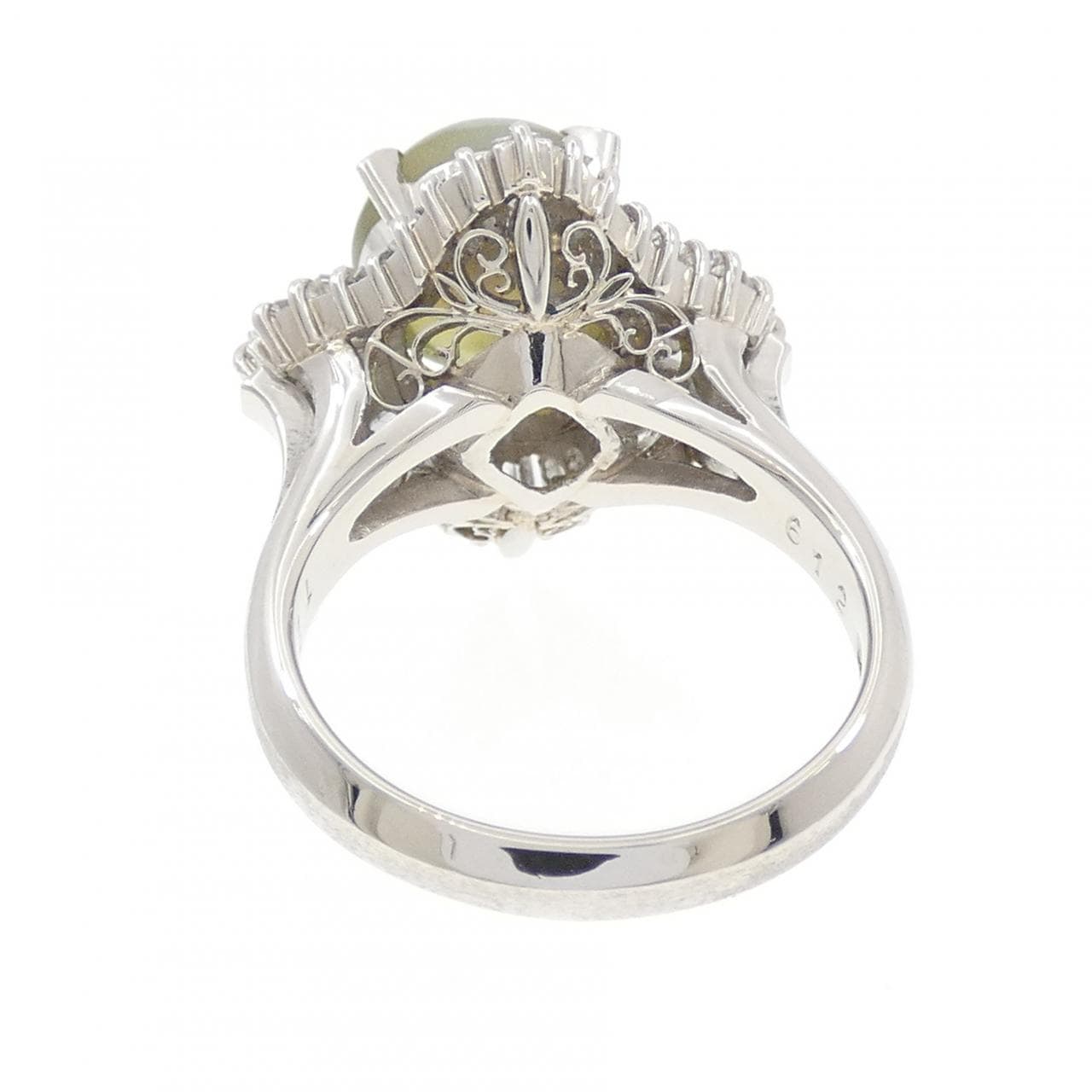 PT900 クリソベリルキャッツアイ リング 6.12CT
