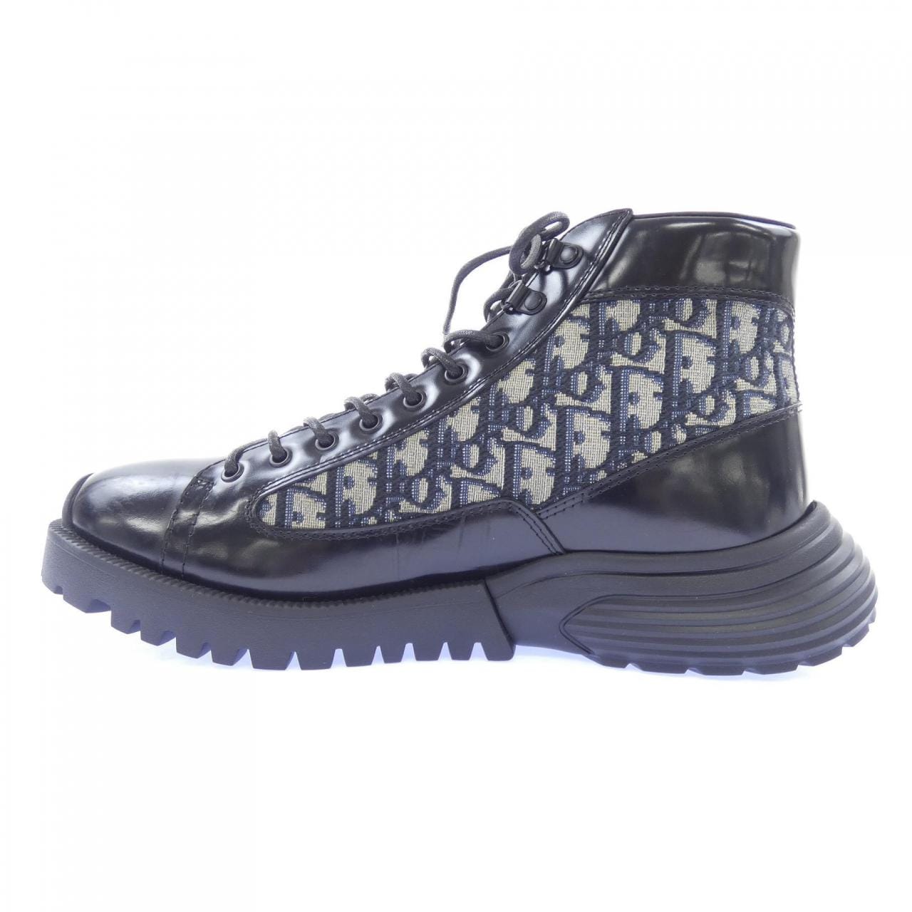 ディオール DIOR DOIR COMBAT ショートブーツ オブリーク ジャカード 3BO337ZXF ブーツ