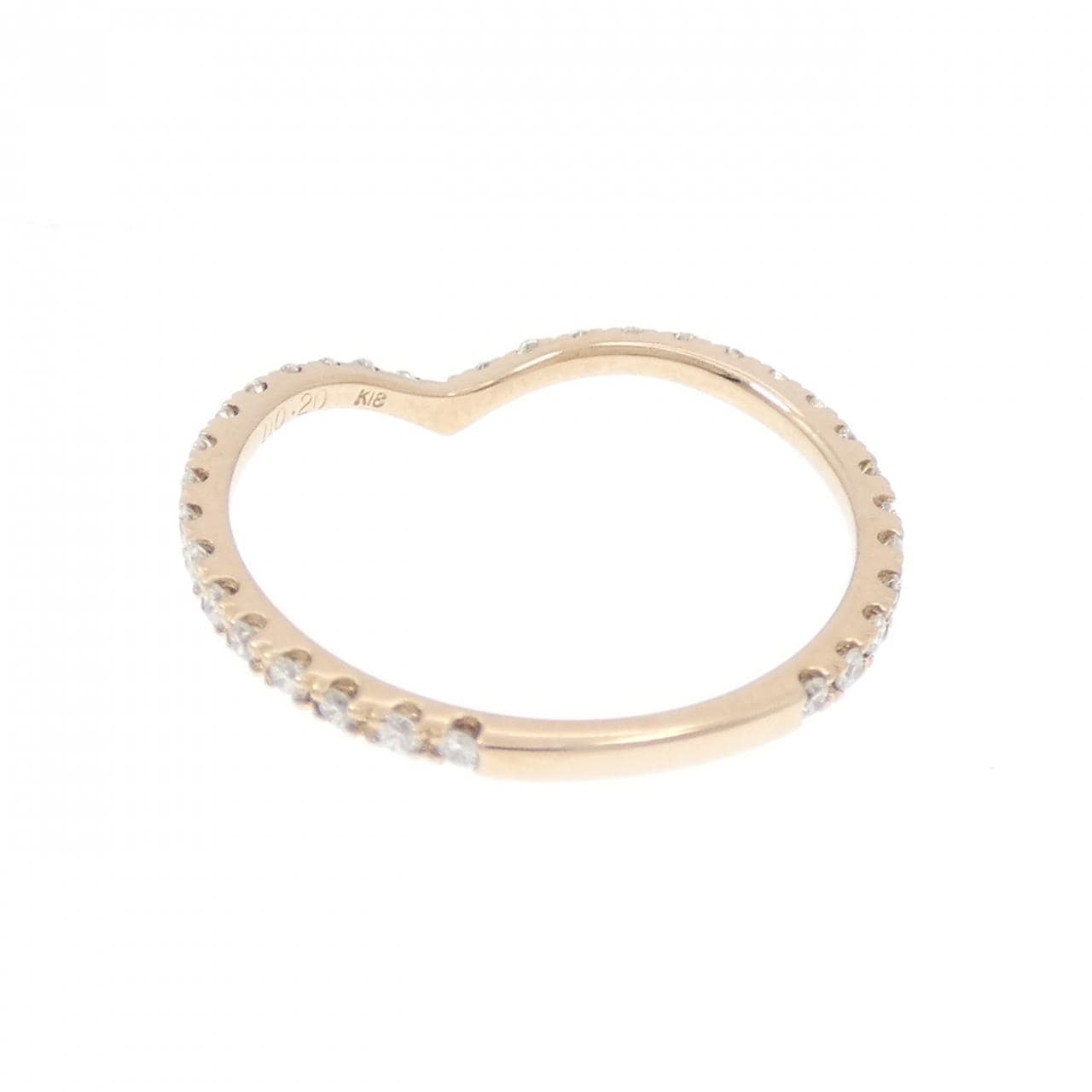 K18PG ダイヤモンド リング 0.20CT
