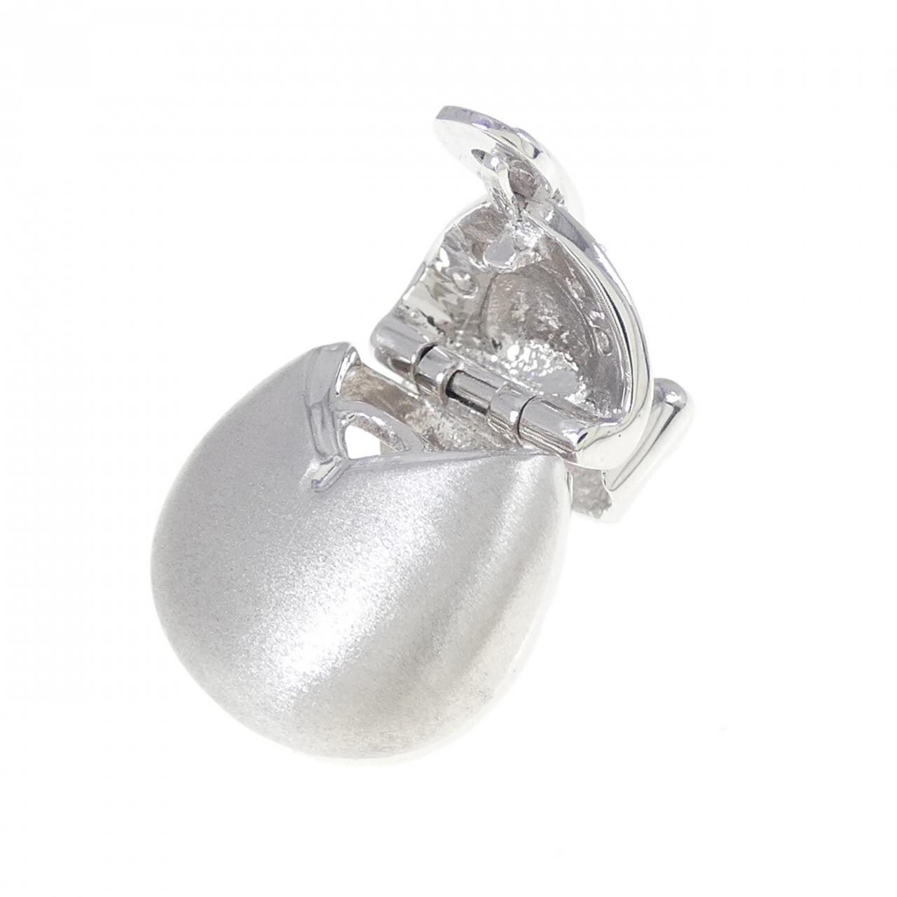 K18WG Diamond pendant 0.036CT
