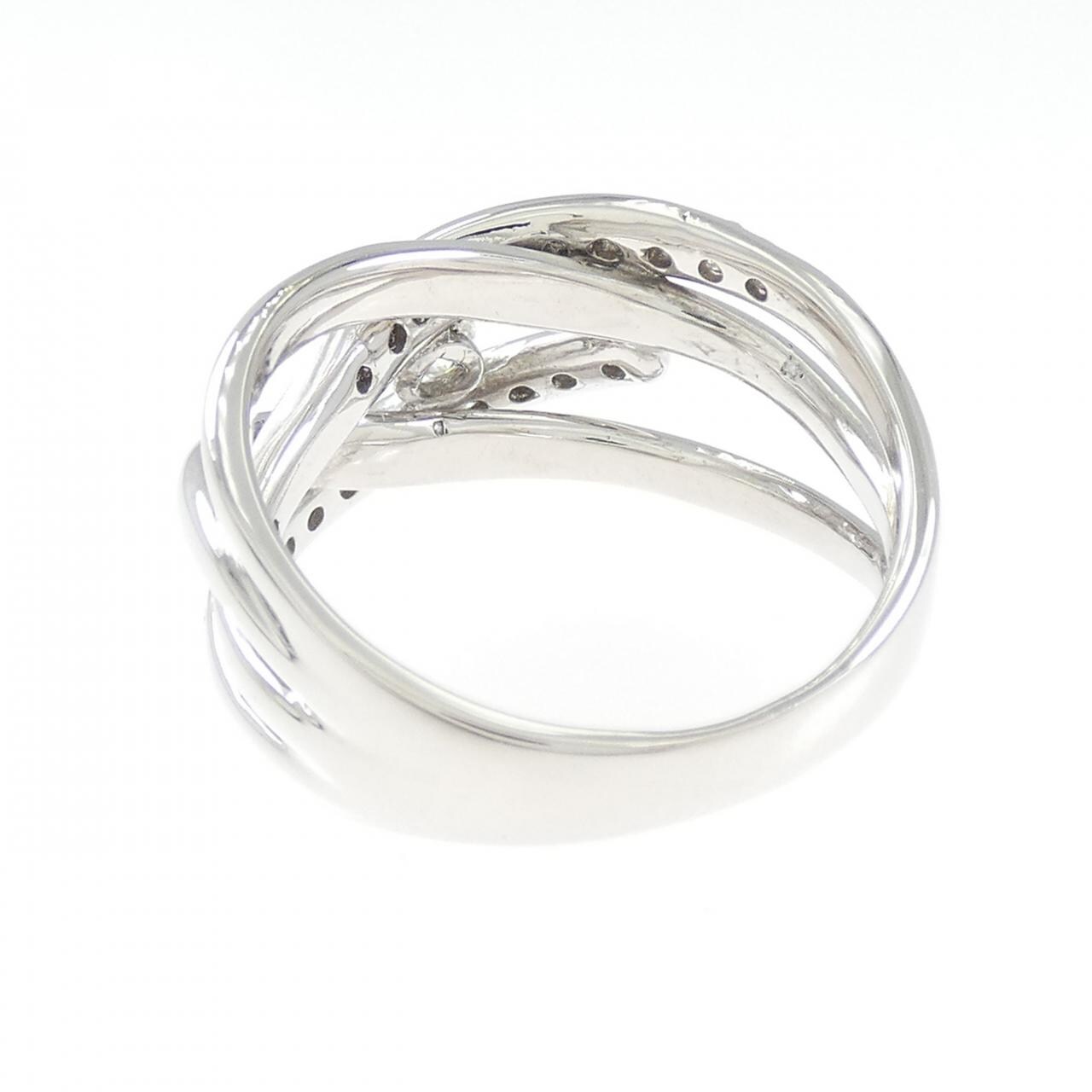 K18WG ダイヤモンド リング 0.10CT