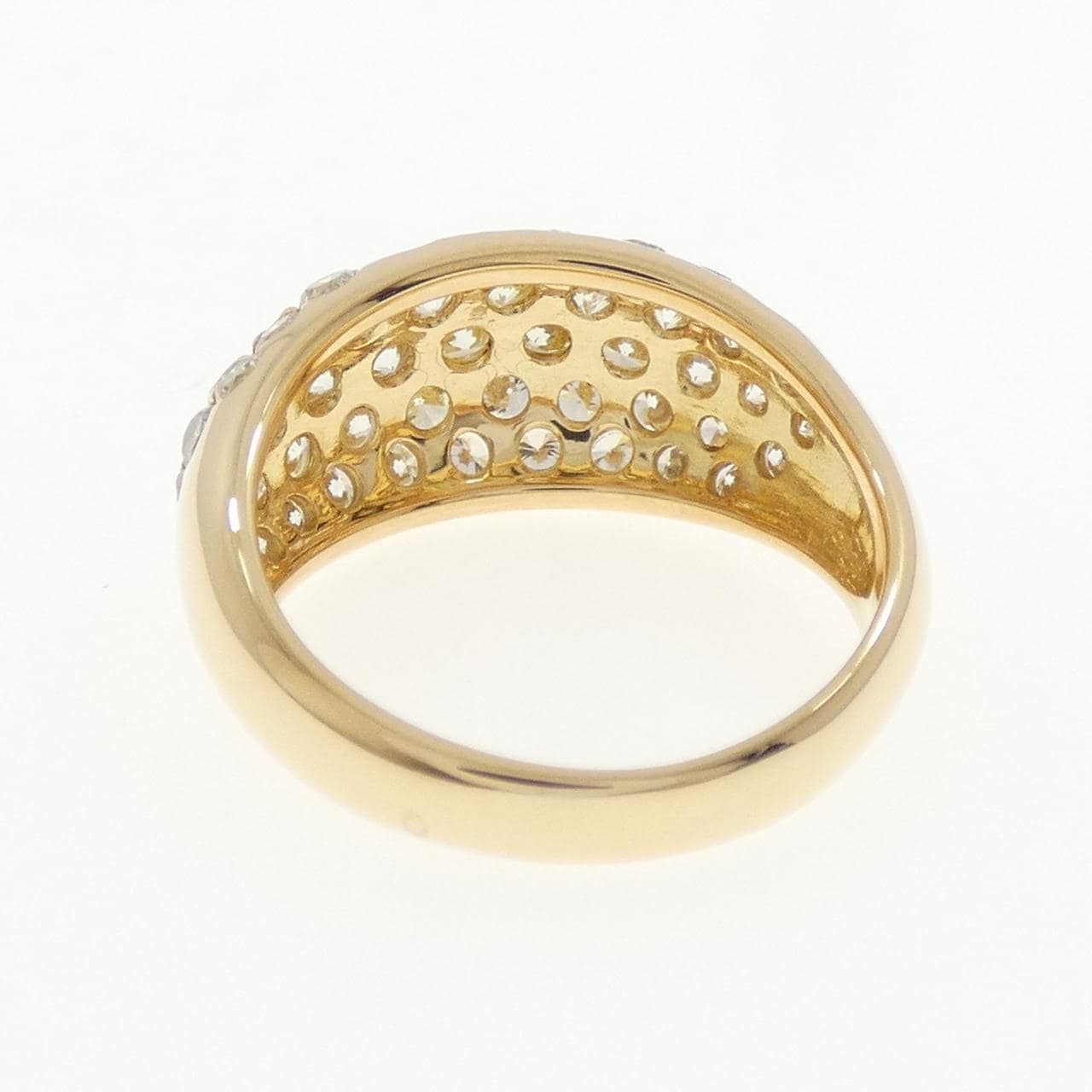 K18YG パヴェ ダイヤモンド リング 2.00CT