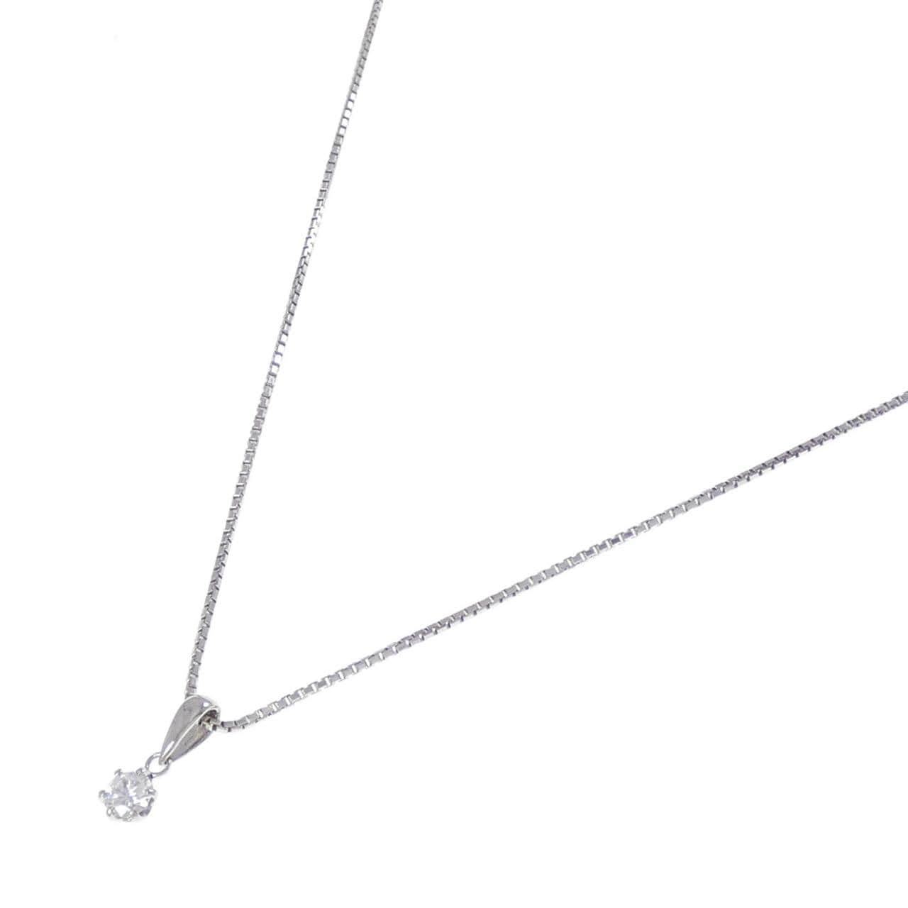 PT900/PT850 Solitaire Diamond Necklace 0.21CT