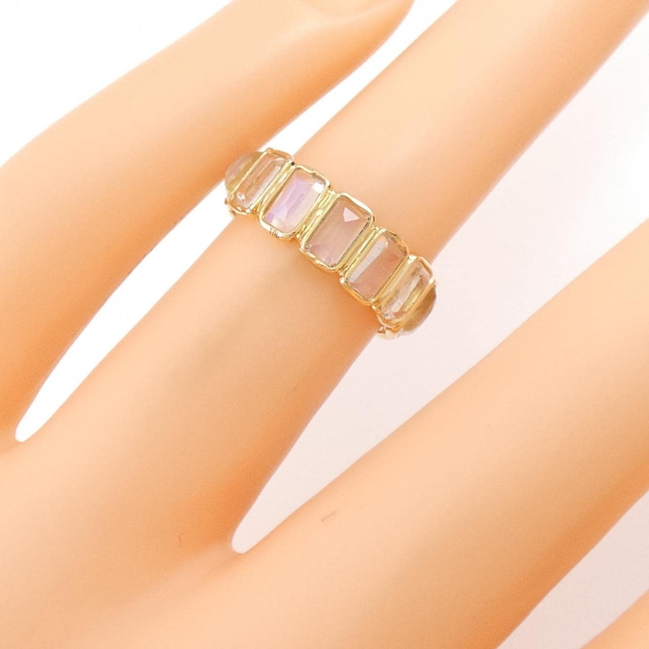 【新品】18KYG ムーンストーン リング