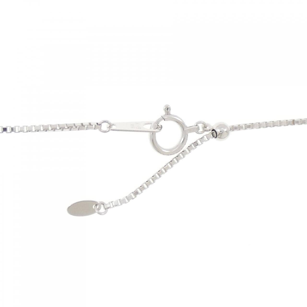 750WG/K18WG ローズ ダイヤモンド ネックレス 1.01CT