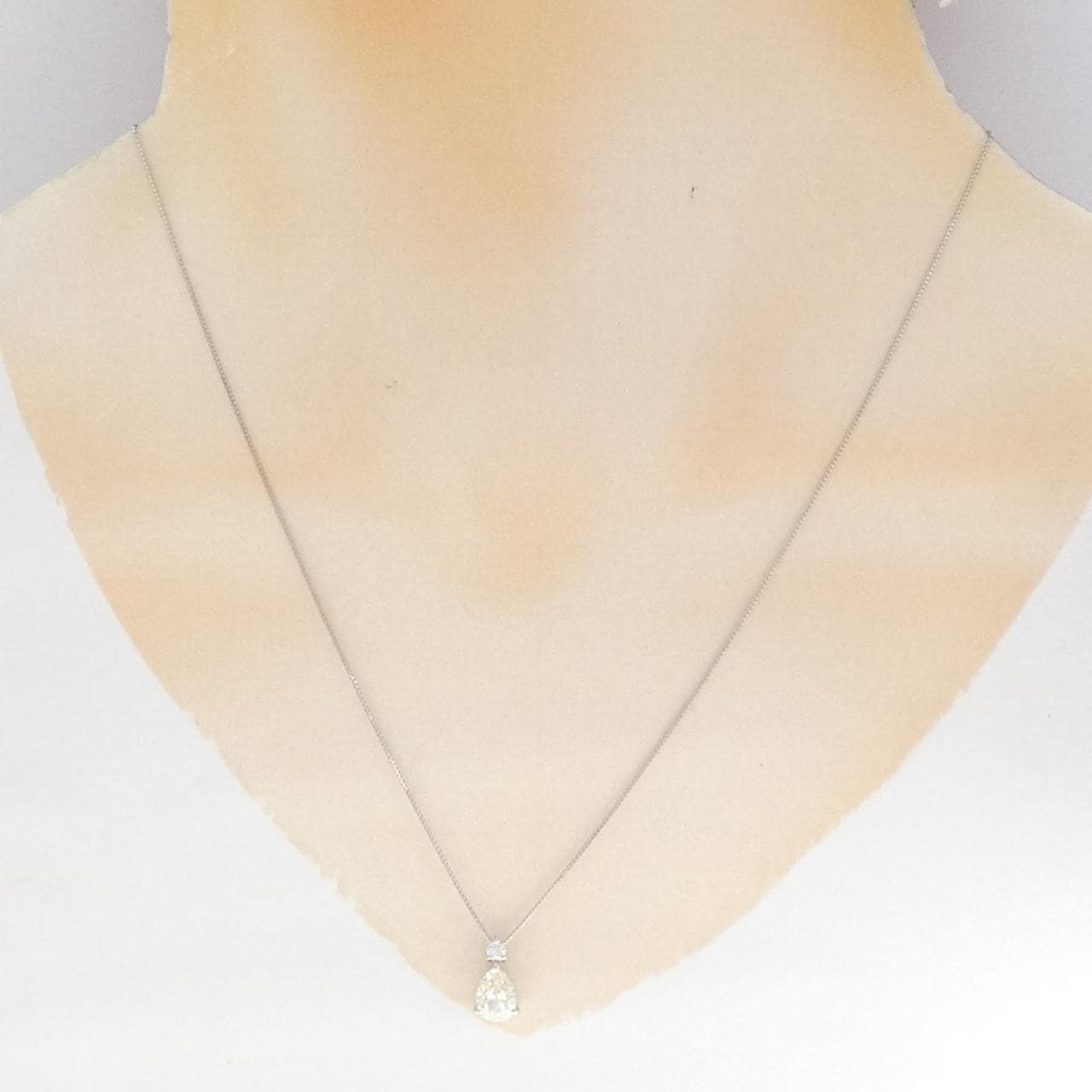 PT900/PT850 ダイヤモンド ネックレス 1.003CT L SI2 ファンシーカット