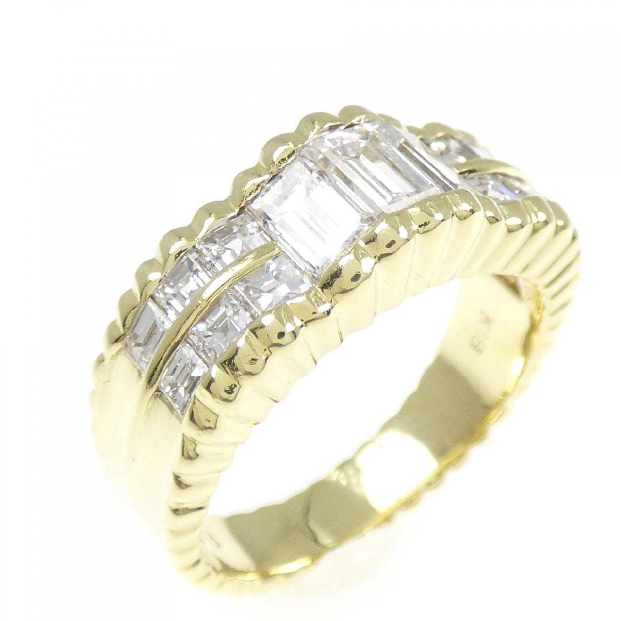K18YG ダイヤモンド リング 0.97CT