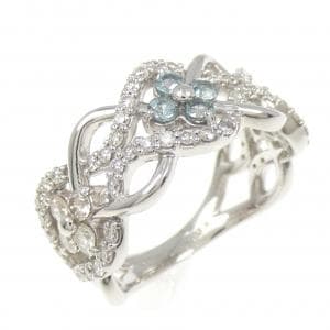 PT900 フラワー アレキサンドライト リング