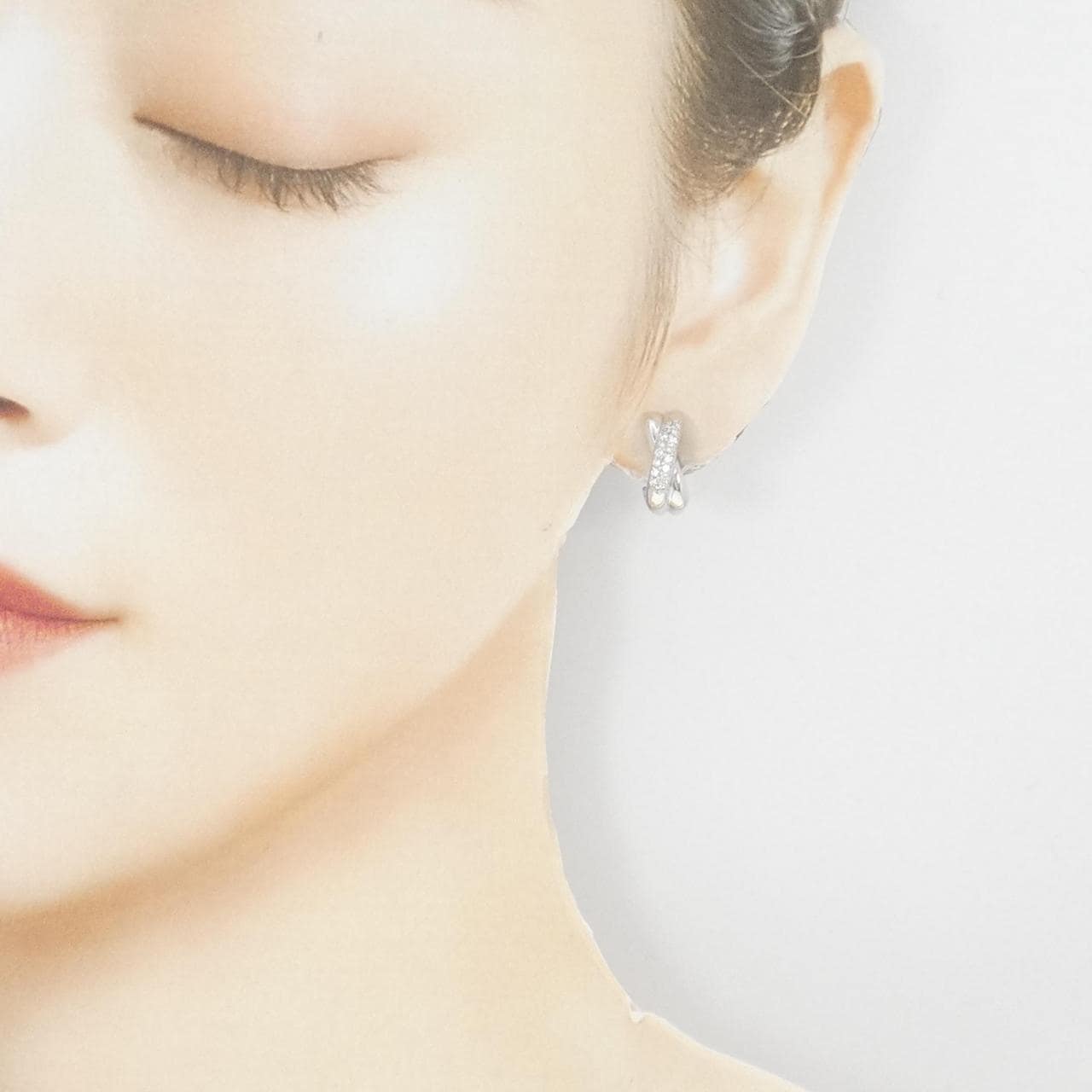 K18WG ダイヤモンド ピアス/イヤリング 0.30CT