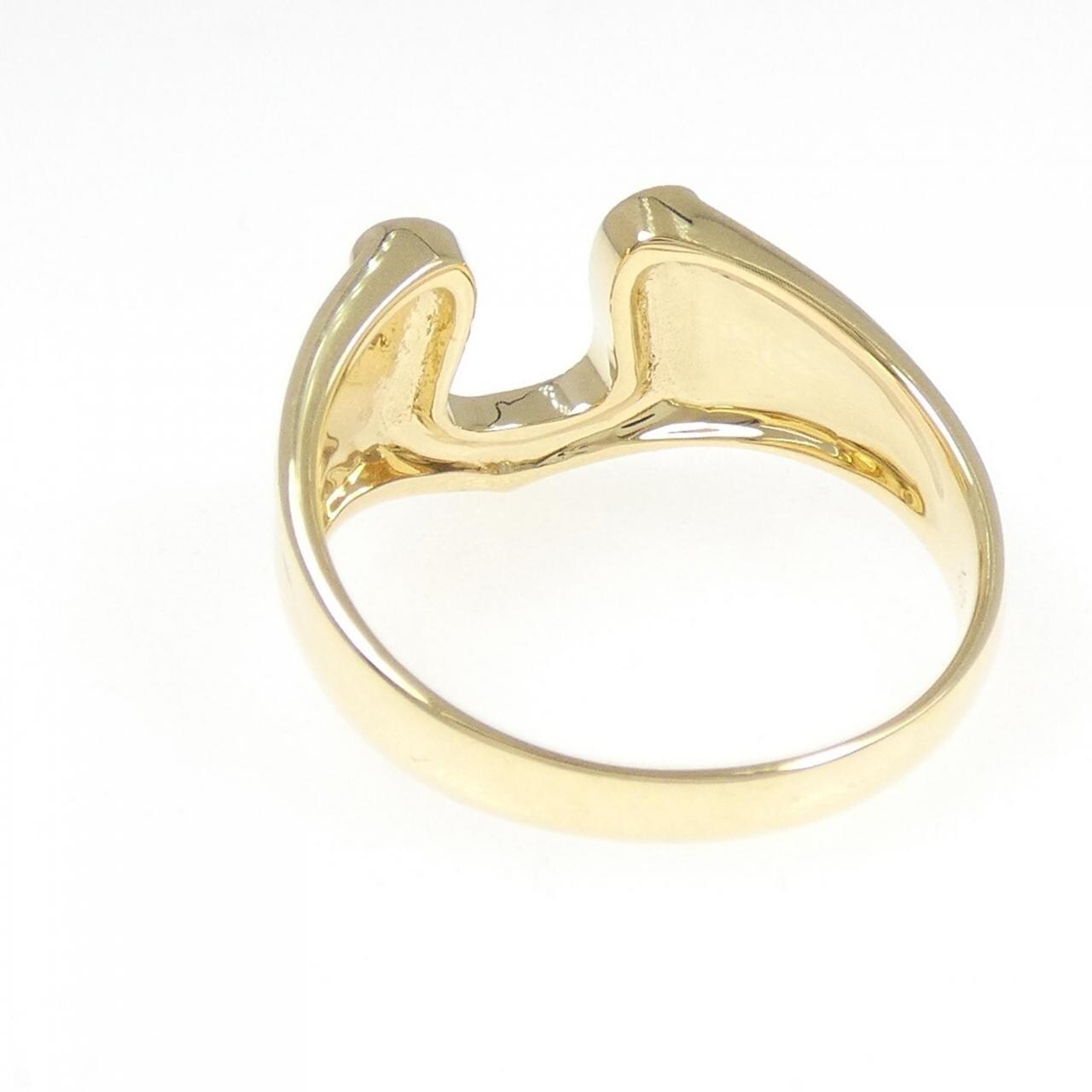 K18YG ホースシュー リング