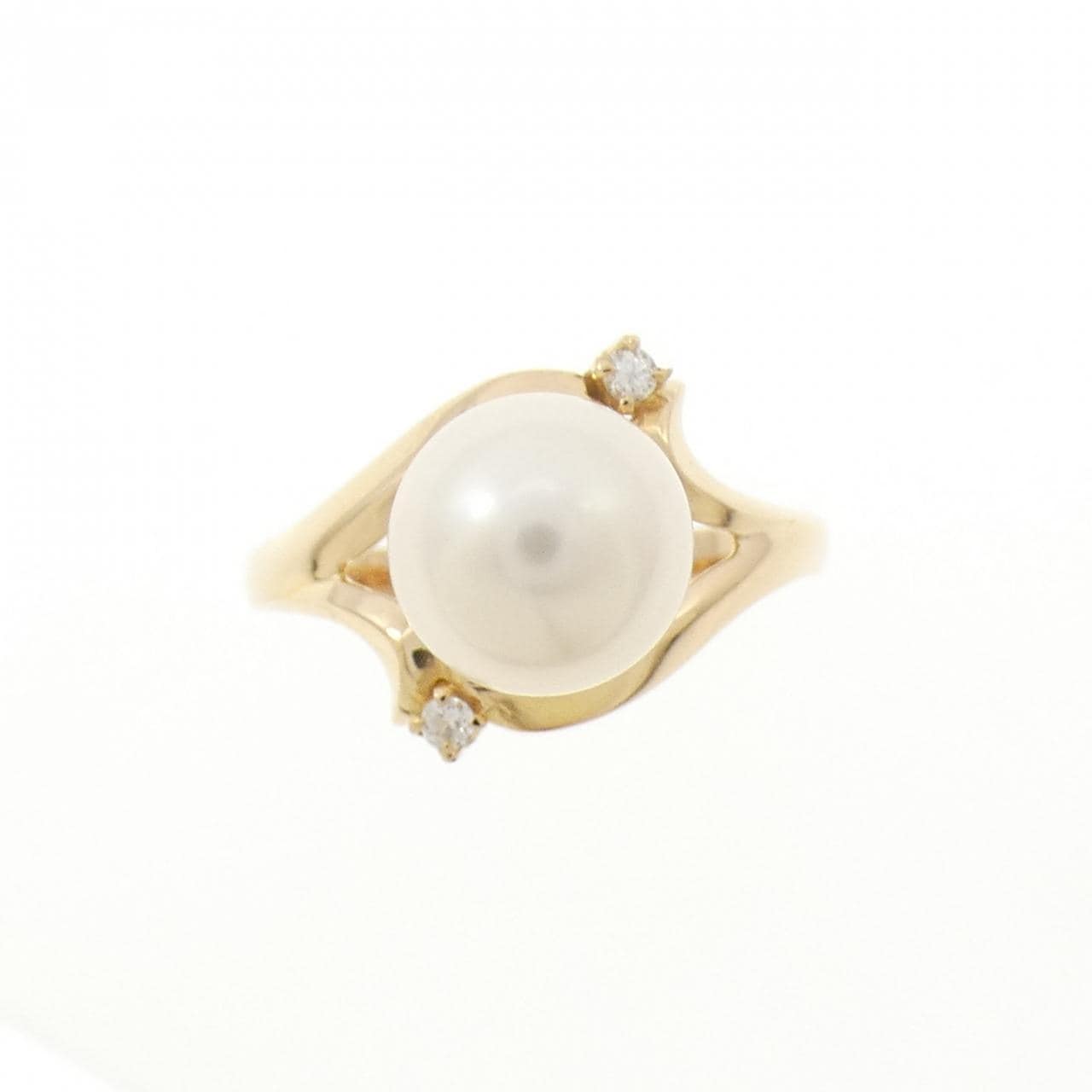 K18YG アコヤパール リング 7.8mm