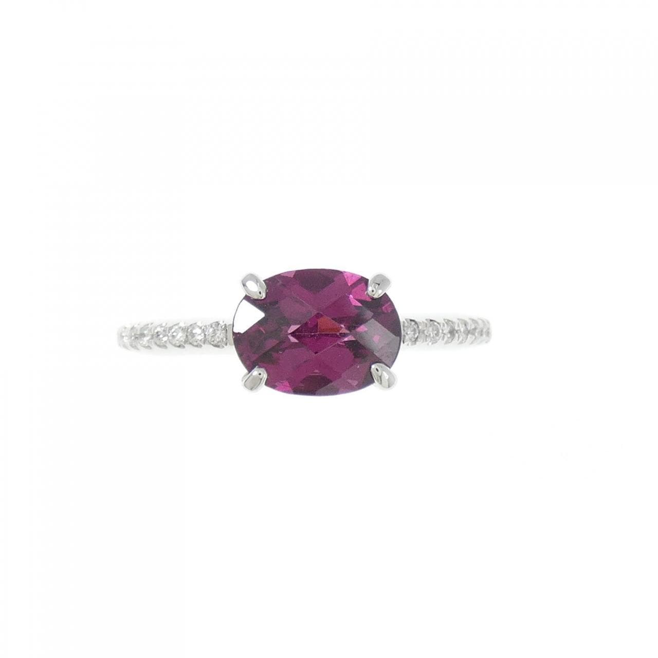 K18WG ガーネット リング 1.62CT