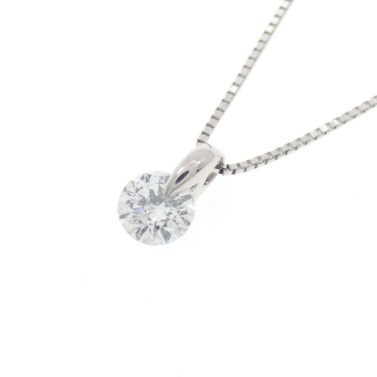 PT900/PT850 ソリティア ダイヤモンド ネックレス 0.41CT