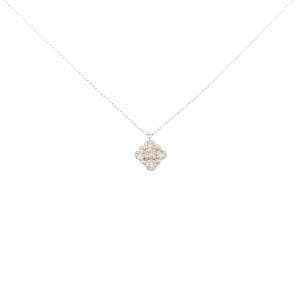 【新品】K10PG ダイヤモンド ネックレス 0.20CT