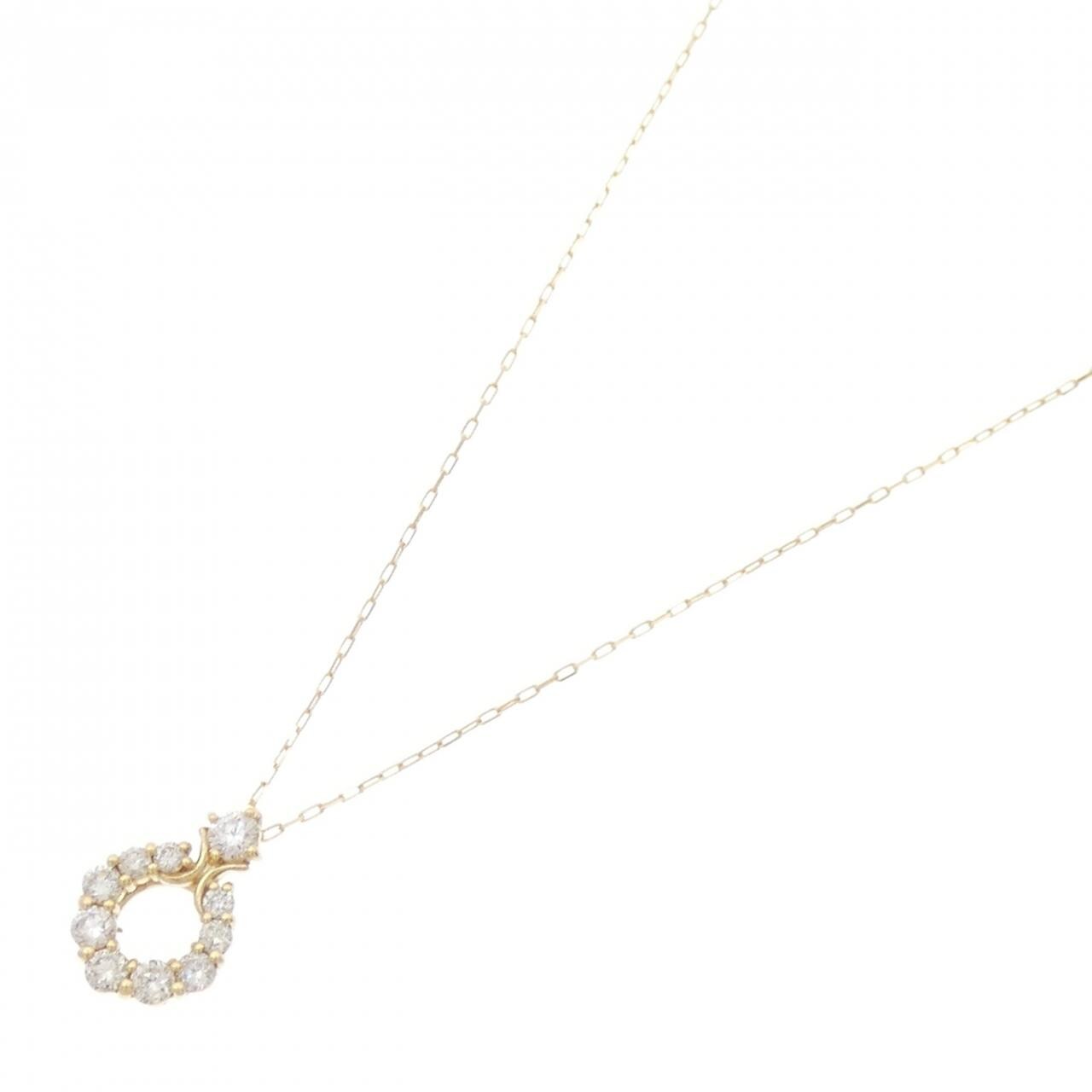 【新品】K18YG ダイヤモンド ネックレス 0.20CT