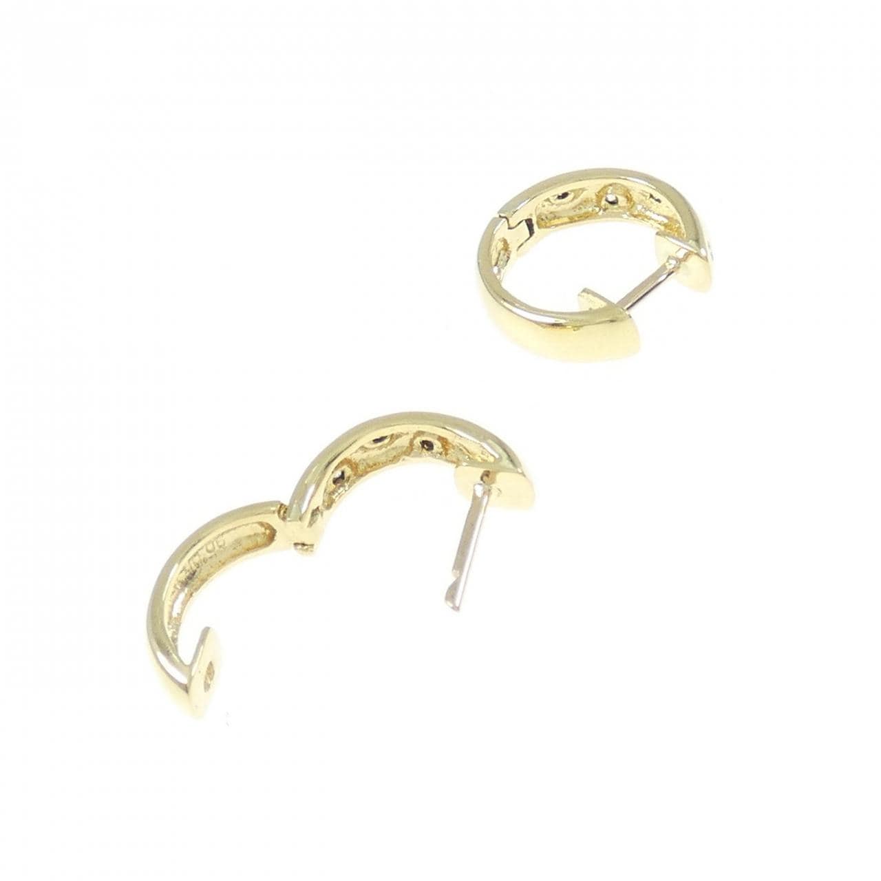 K18YG ダイヤモンド ピアス 0.12CT