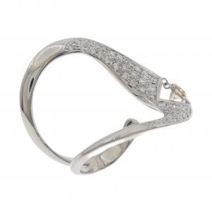 K18WG ダイヤモンド リング 0.35CT