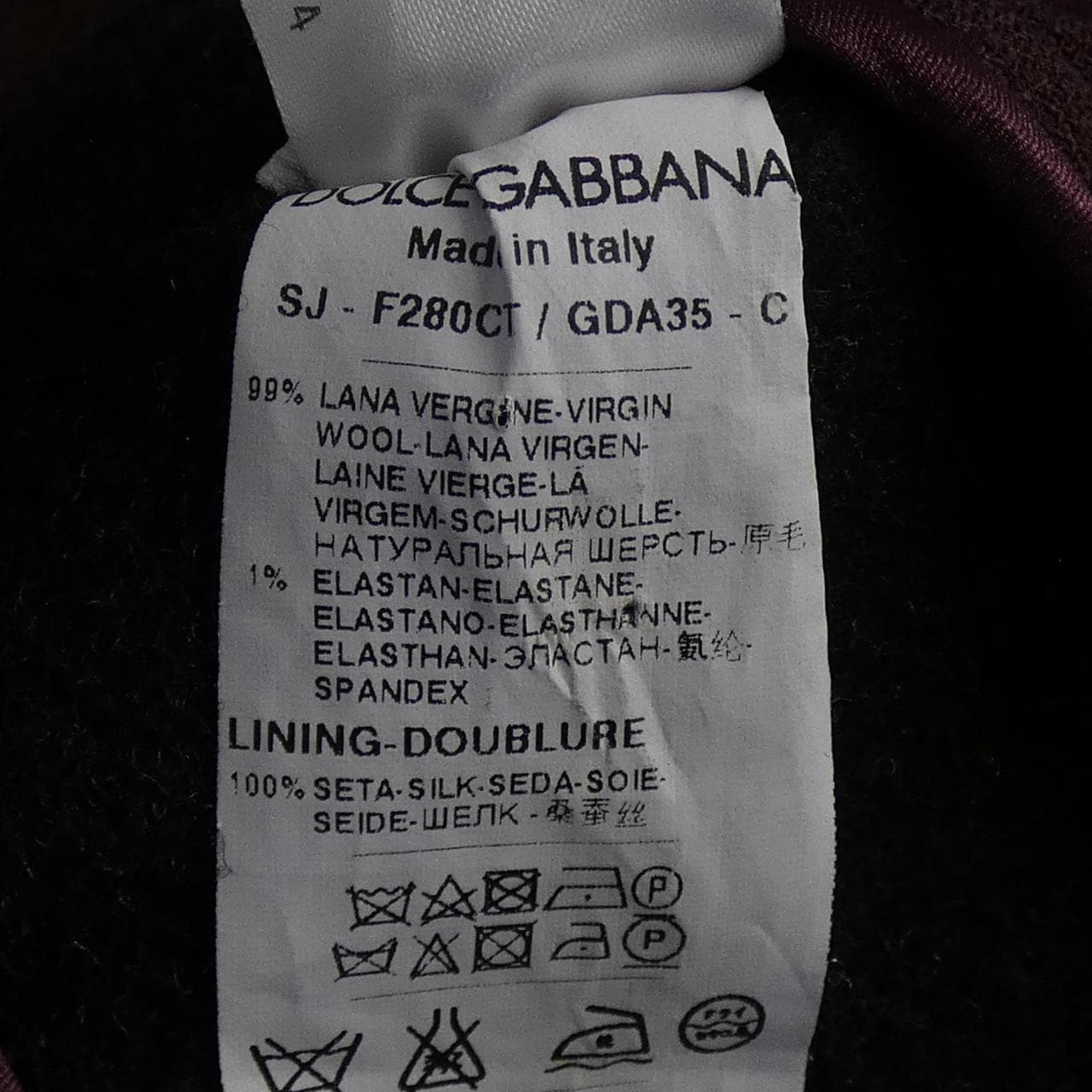 ドルチェアンドガッバーナ DOLCE&GABBANA F280CT GDA35 ジャケット