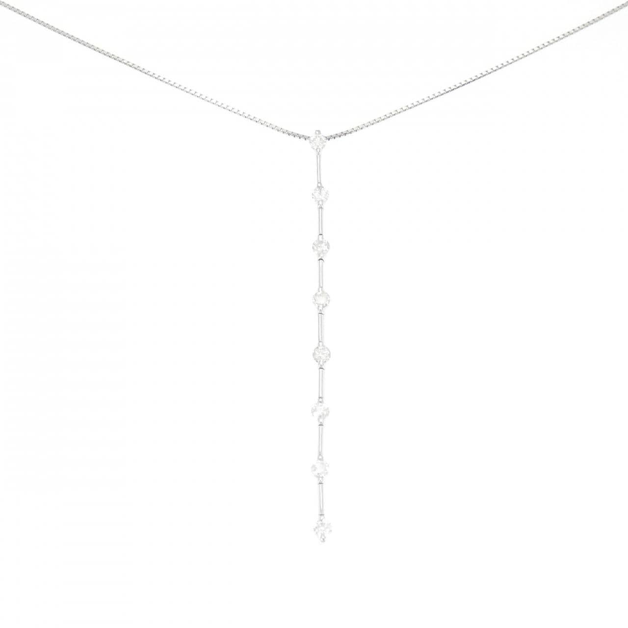 K18WG ダイヤモンド ネックレス 1.00CT