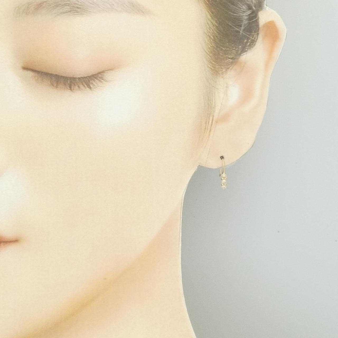 K18YG ダイヤモンド ピアス 0.20CT