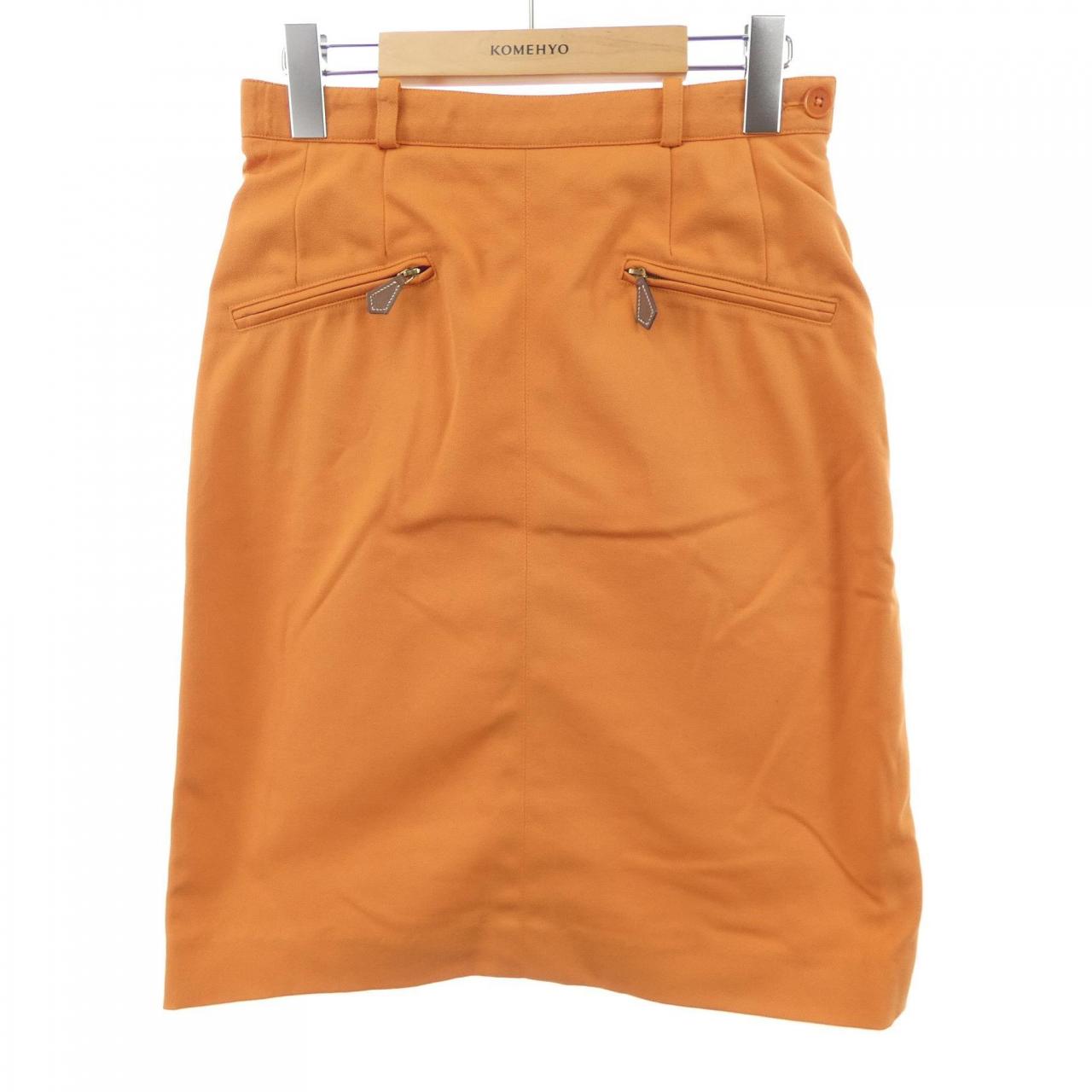 エルメス HERMES サイドジップ スカート