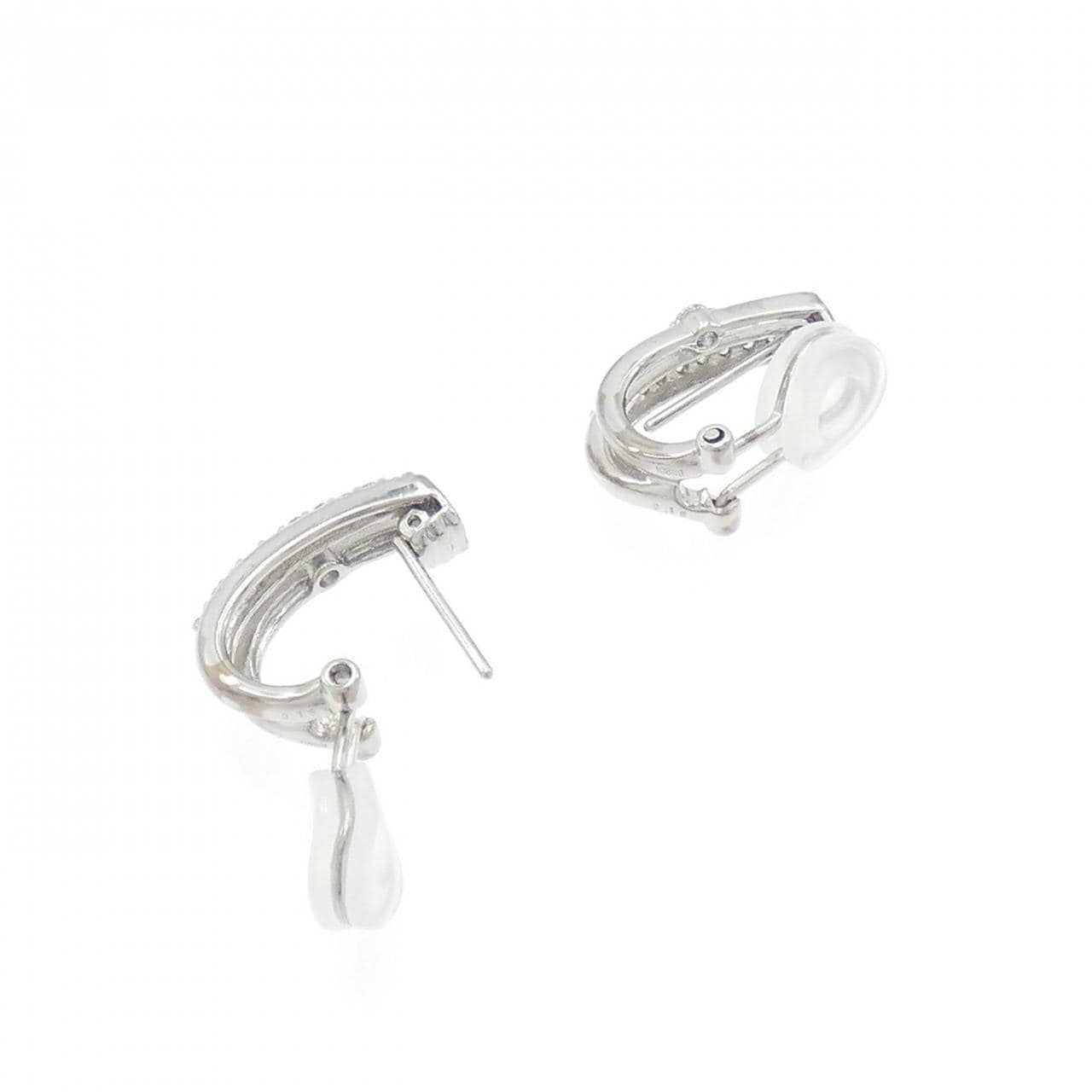 K18WG Diamond earrings/earrings 0.30CT