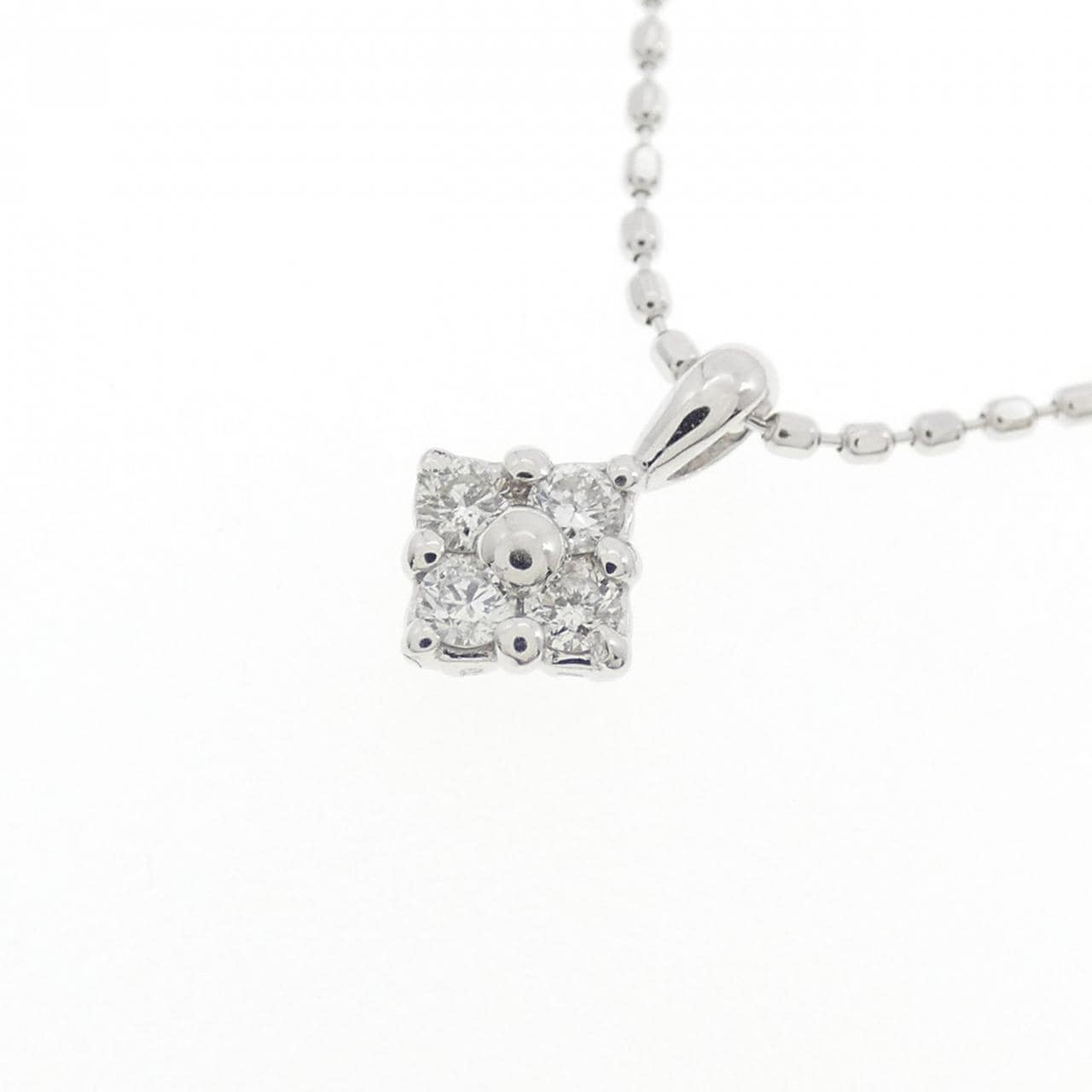 K10WG ダイヤモンド ネックレス 0.08CT