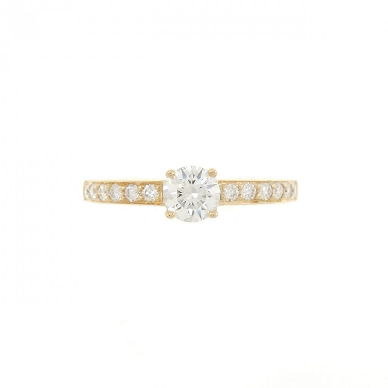 K18YG ダイヤモンド リング 0.39CT