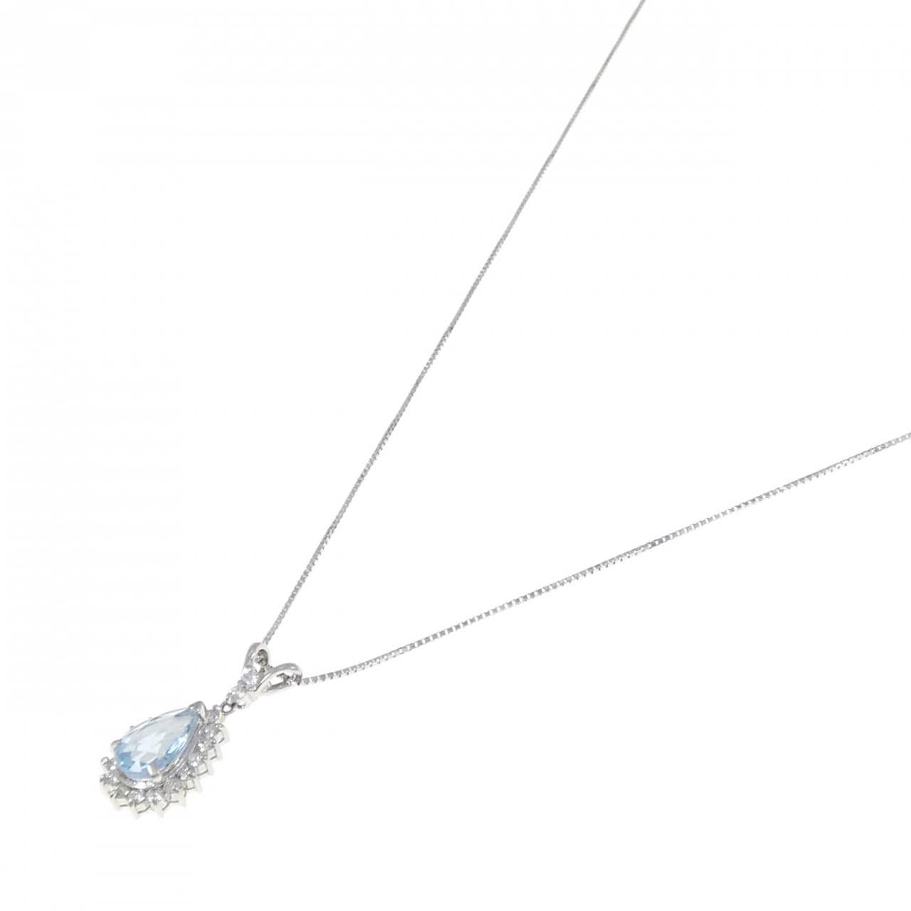 PT Aquamarine Necklace 1.10CT