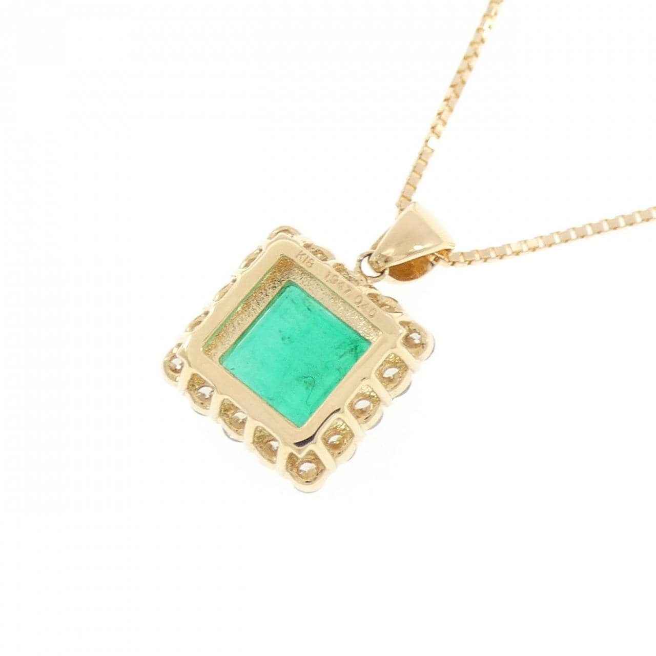 【リメイク】K18YG エメラルド ネックレス 1.947CT コロンビア産