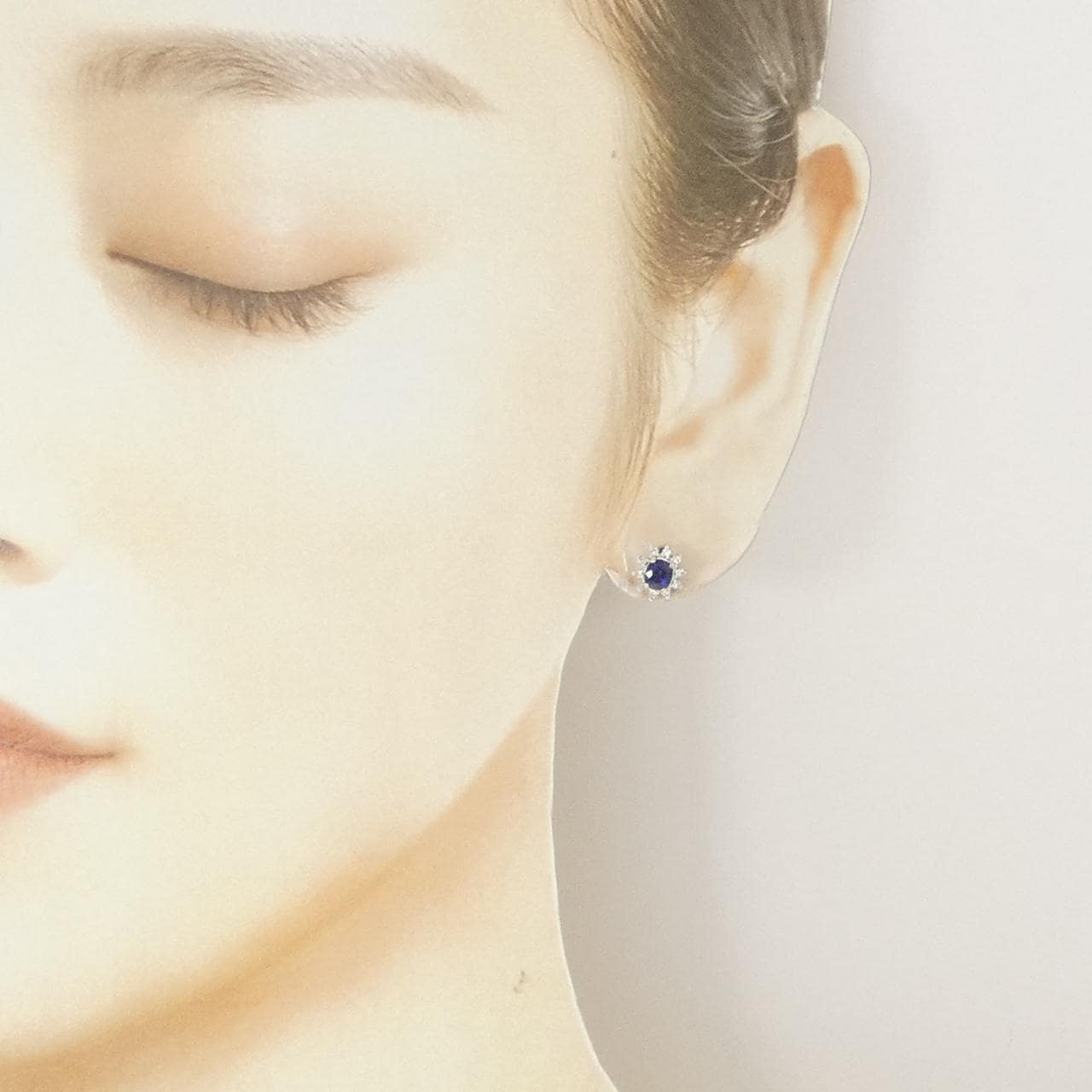 PT900 サファイヤ ピアス 0.70CT
