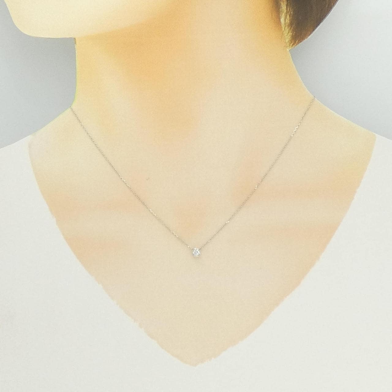 ポンテヴェキオ ダイヤモンド ネックレス 0.111CT