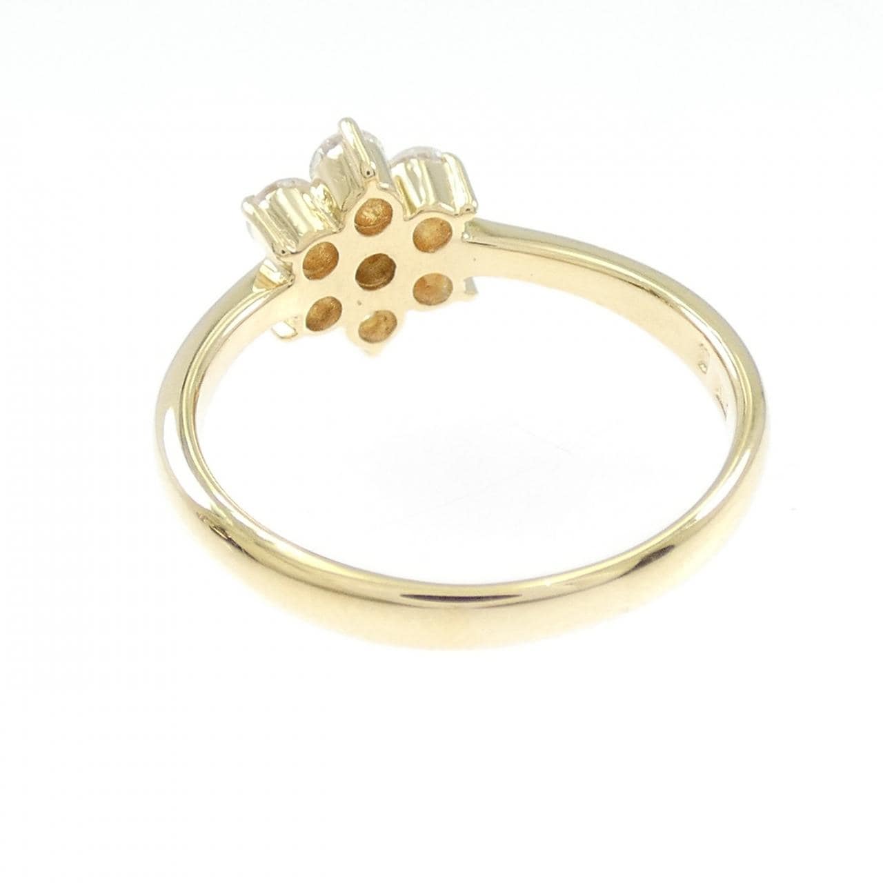 K18YG花朵鑽石戒指0.55CT